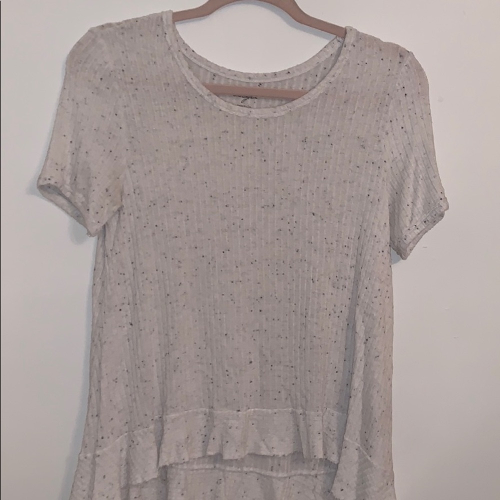 White speckled t shirt